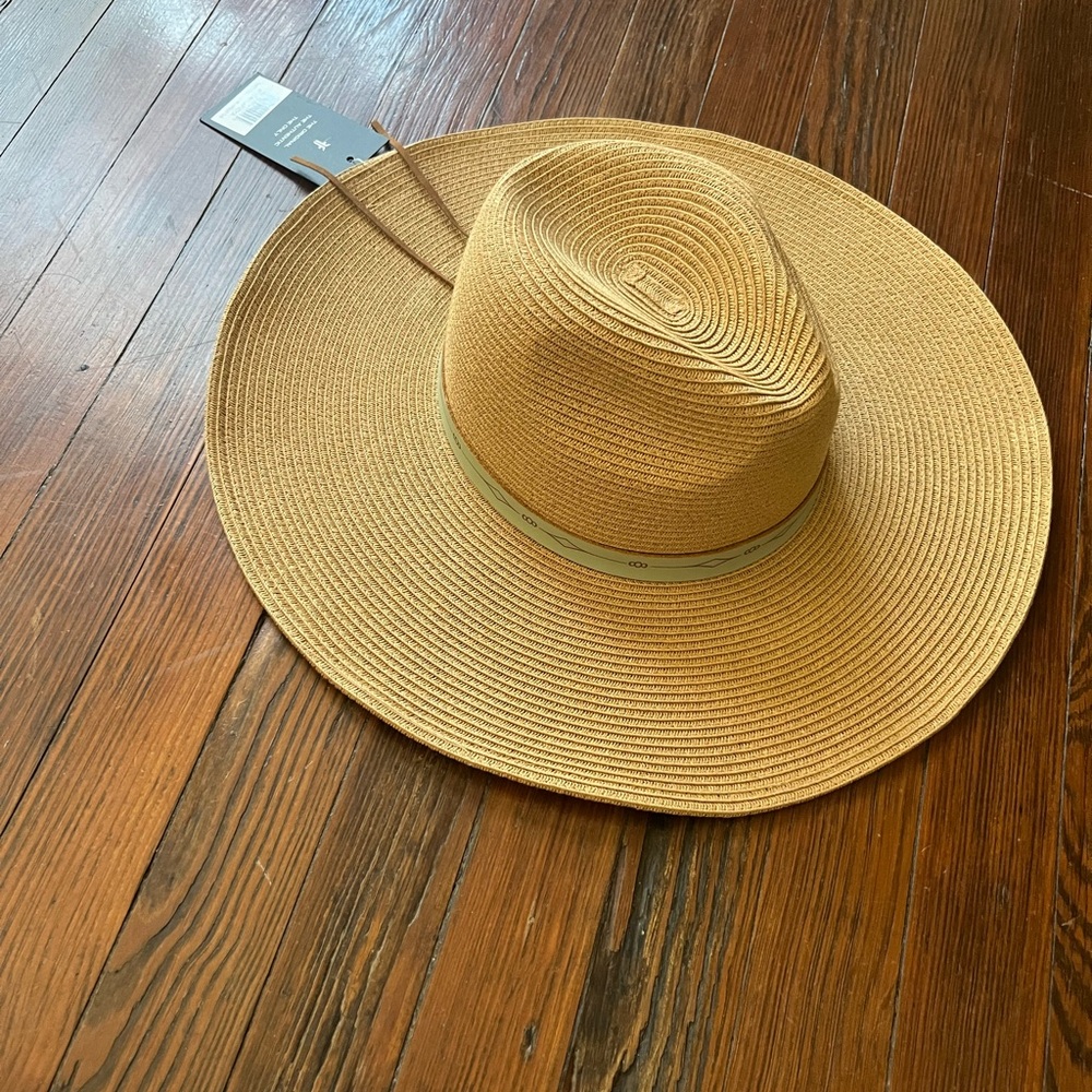 Frye Tan Woven Hat